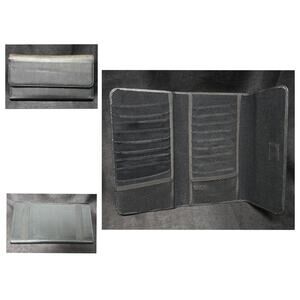 Leather Sun Visor CD Organizer Storage Wallet Sleeve Holder Holds 20 CD's